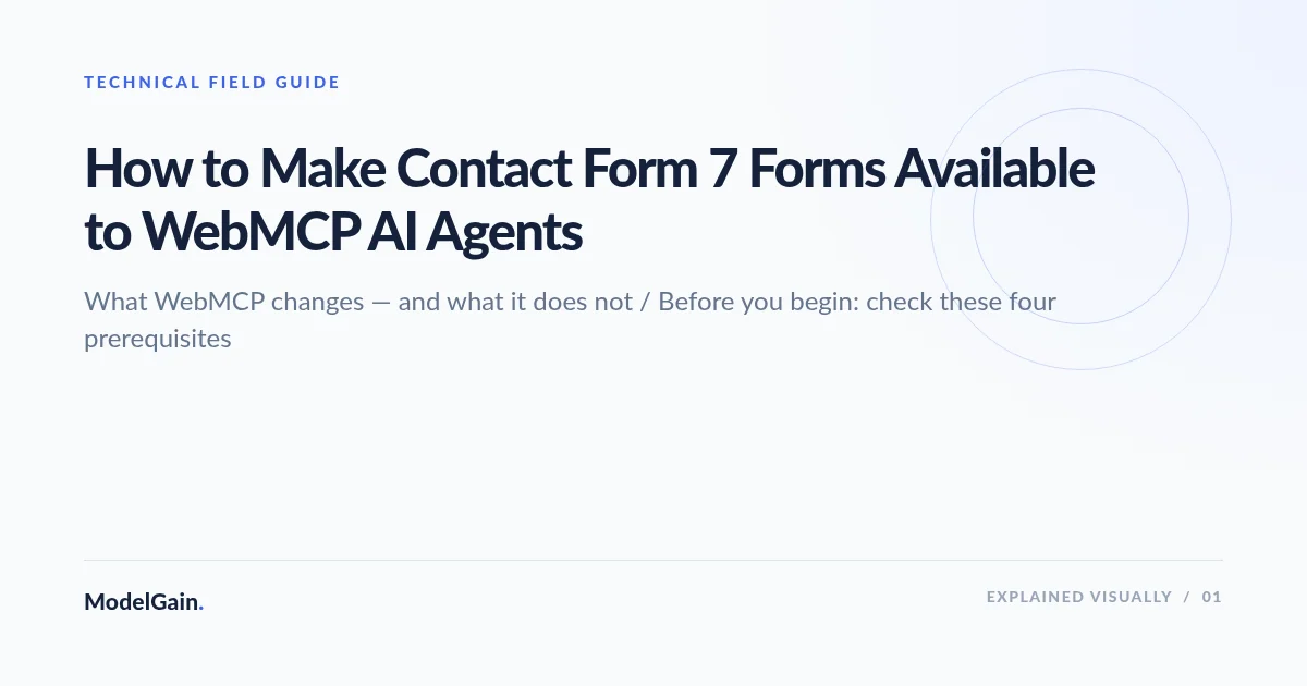Illustration: How to Make Contact Form 7 Forms Available to WebMCP AI Agents