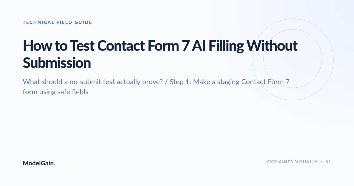 Illustration: How to Test Contact Form 7 AI Filling Without Submission